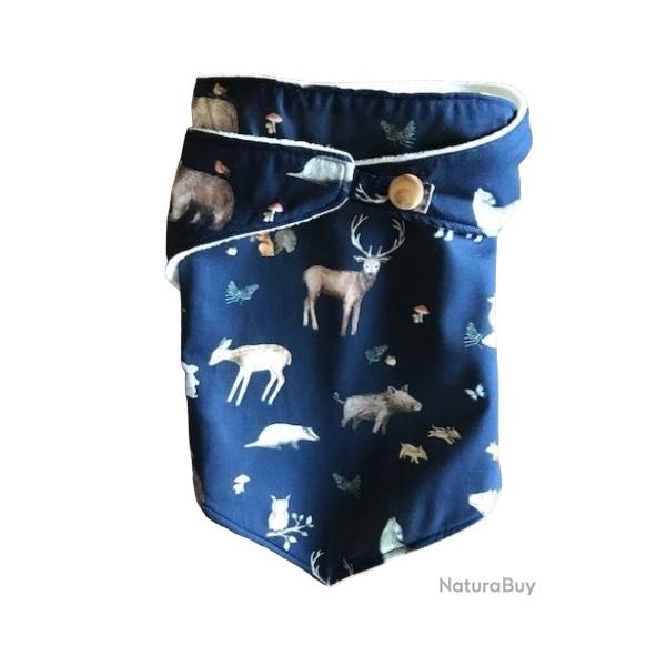 Tour de Cou Enfant en Polaire - Confort & Imprim� Forestier 4/8 ans