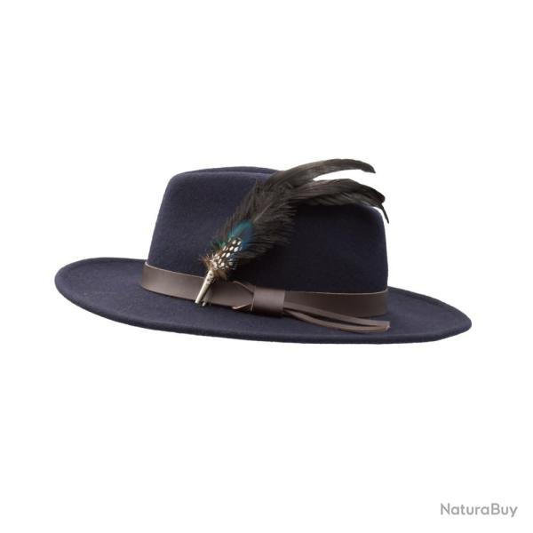 Chapeau Bleu Marine � Plumes �l�gance et tradition au f�minin S
