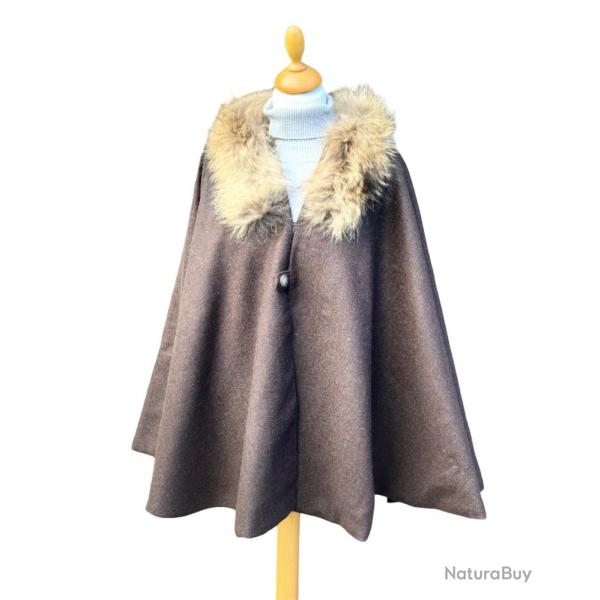 Cape Mahault - Tweed Marron Mocha �l�gance f�minine apr�s-chasse - Fabrication fran�aise U