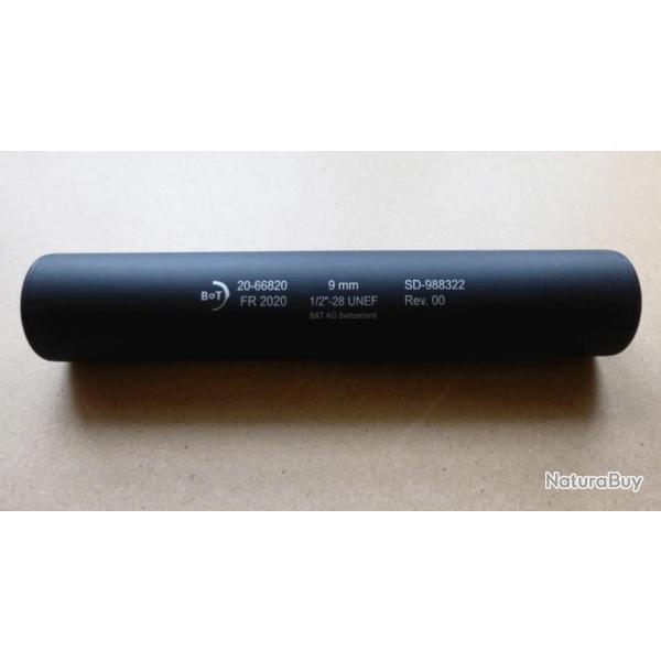 Mod�rateur de son B&T - CARBINE Suppressor - Cal. 9x19 - filetage 1/2-28