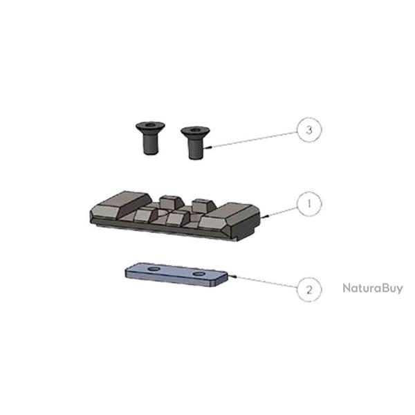 Adaptateur VOERE pour bipied K15/S16 - VOERE
