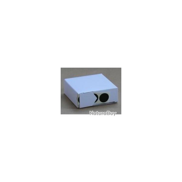 Disques autocollants � 19 mm NOIR - en bo�te distributrice (unit�)