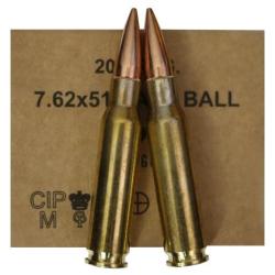 Cartouches GGG 7.62x51 147gr FMJ - La boite de 20