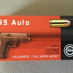 Cartouches Geco 45 ACP FMJ - Lot de 500