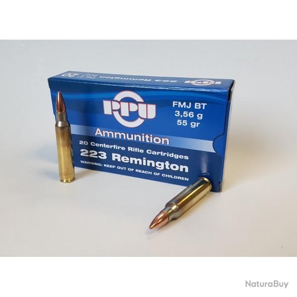 Cartouches PARTIZAN CAL. .223 Rem 55-GRS FMJ Sp�ciale AR15