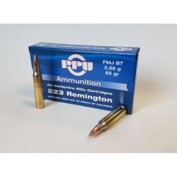 Cartouches PARTIZAN CAL. .223 Rem 55-GRS FMJ Sp&eacute;ciale AR15 lot de 1000