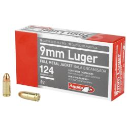 Cartouches AGUILA cal. 9x19 FMJ 124gr - Bo&icirc;te de 50