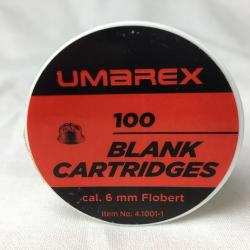 Cartouches &agrave; blanc UMAREX - cal. 6mm Flobert - boite de 100