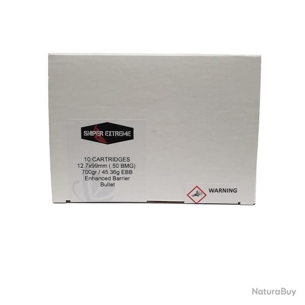 CARTOUCHES - EPA 12,7�99 (.50BMG) EBB 700grs*+ - Boites de 10