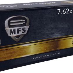 Cartouches MFS cal . 7,62X39 124GR FMJ 8.0G ETUI LAITON- Lot de 500