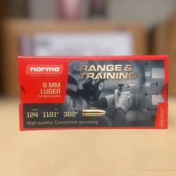 Cartouches - Norma 9x19 124gr - lot de 1000