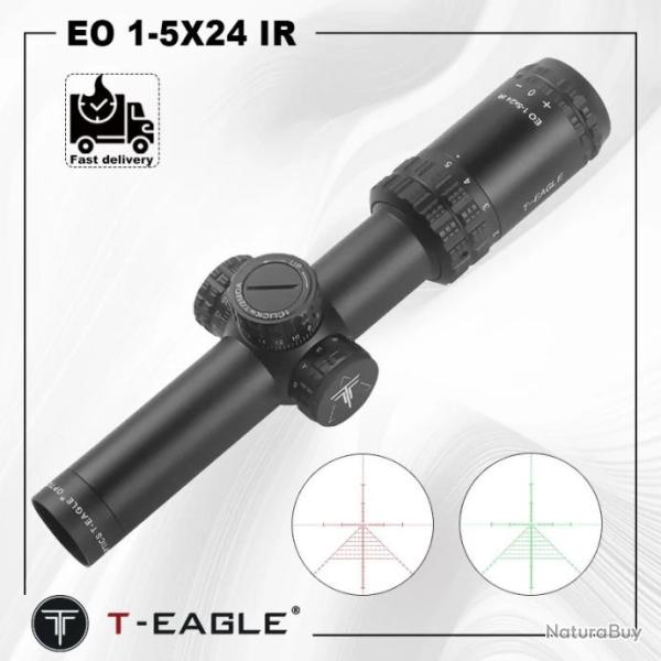 T-Eagle Lunette De Vis�e EO 1-5X24 IR 11MM Bas Paiement en 3 ou 4 fois - LIVRAISON GRATUITE !!