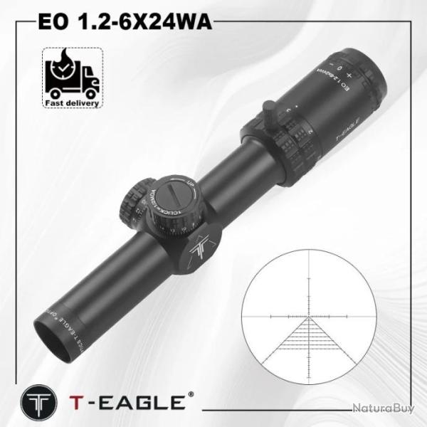 T-Eagle Lunette De Vis�e EO 1.2-6X24WA 11MM Bas Paiement en 3 ou 4 fois -