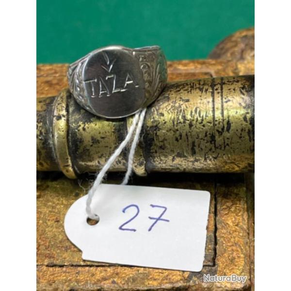 ARTISANAT DE TRANCH�E   BAGUE  EN ALU   1914 / 1918 N� 27