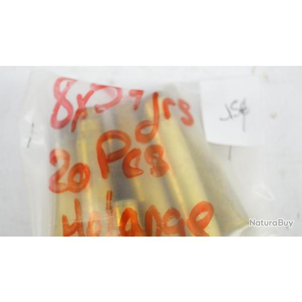 Lot douilles 8x57 JRS x20 m�lang� tir� 1 fois