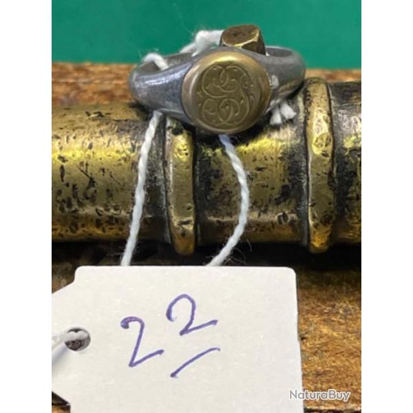 ARTISANAT DE TRANCH�E   BAGUE  EN ALU   1914 / 1918 N�  22