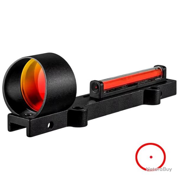 Red Dot en fibre optique rouge pour fusil de chasse � bande ventil�e