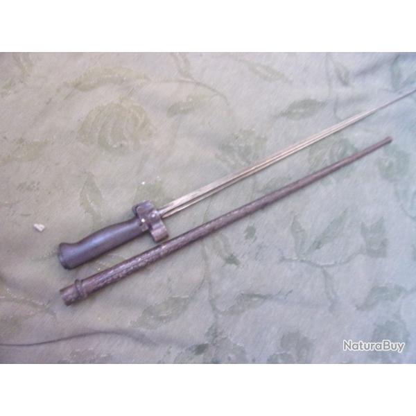 baionnette fran�aise defusil  Lebel avec fourreau