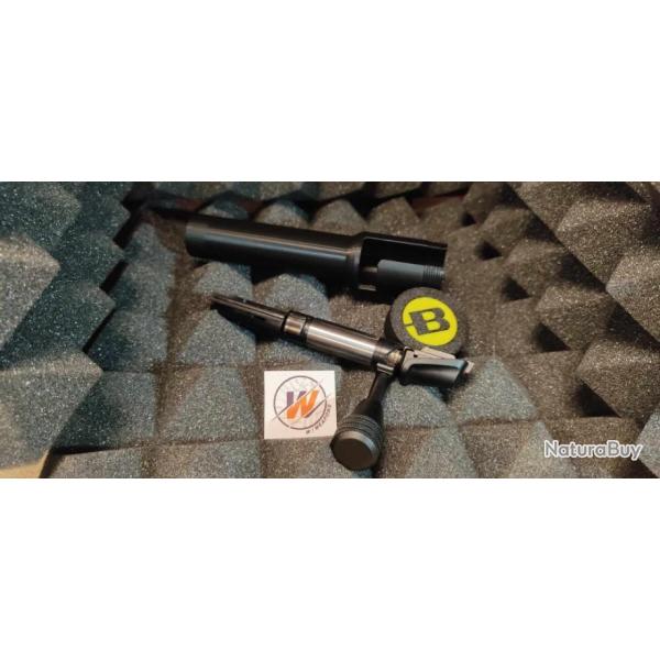 BERGARA B14R  -  NOIR-  START KIT- Prot�ge culasse+couvercle NOIR avec LOGO Jaune + Guide baguette