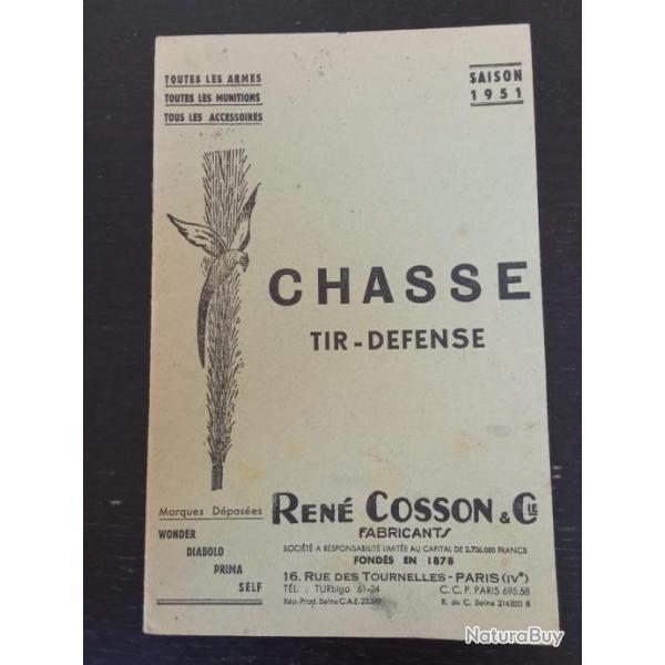 Petit catalogue chasse-tir-defense Ren� Cosson