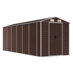 Abri de jardin cabane cabanon maison de stockage remise ext&eacute;rieur hangar outils robuste 191 x 555 x