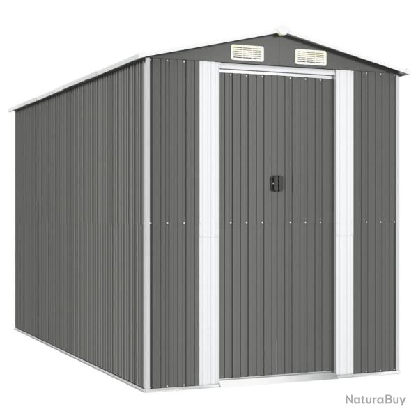Abri de jardin cabane cabanon maison de stockage remise ext�rieur hangar outils robuste clair 192 x