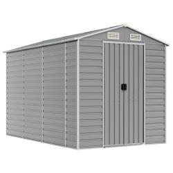 Abri de jardin cabane cabanon maison de stockage remise ext&eacute;rieur hangar outils robuste clair 191 x