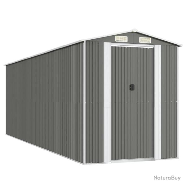 Abri de jardin cabane cabanon maison de stockage remise ext�rieur hangar outils robuste clair 192 x