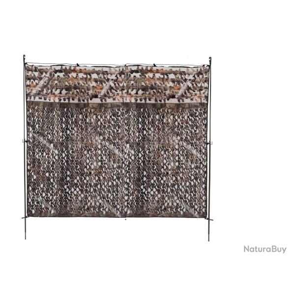 Aff�t de camouflage Stepland bi-mati�re 3D For�t / 2 pieds - 1,5 x 2 m
