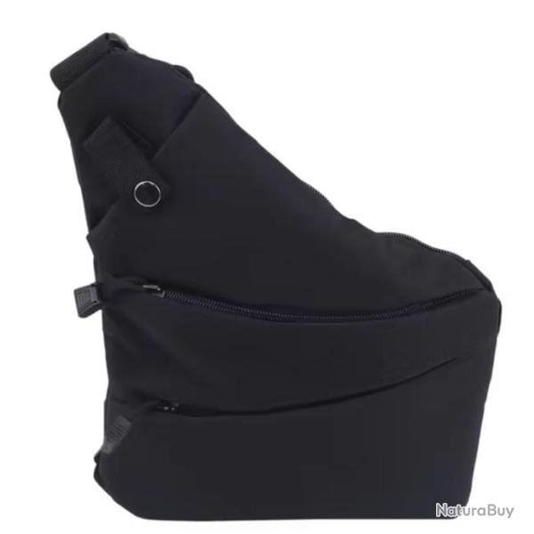 Sac � bandouli�re tactique - Sac de rangement multifonctionnel  Epaule Gauche Noir