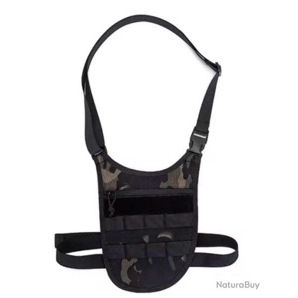 Sac � Bandouli�re Dissimul� - Portefeuille Antivol Ajust�, Design Tactique Compact CP Noir