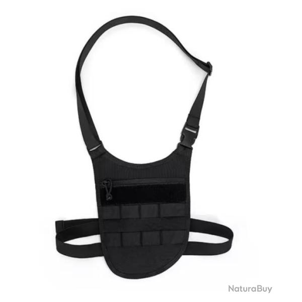 Sac � Bandouli�re Dissimul� - Portefeuille Antivol Ajust�, Design Tactique Compact Noir
