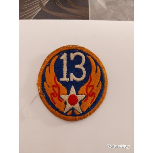 Patch arm�e us 13th US ARMY AIR FORCE ww2 ORIGINAL 1
