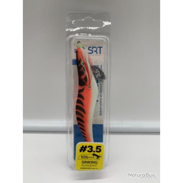 Turlutte lest� SERT 10,5 cm sinking plongeant orange tigr�