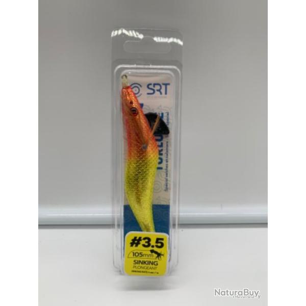 Turlutte lest� SERT 10,5 cm sinking plongeant orange or