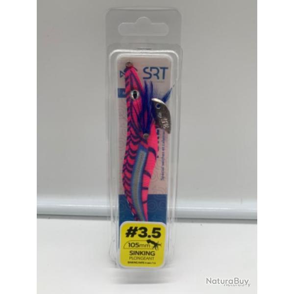 Turlutte lest� SERT 10,5 cm sinking plongeant rose bleu