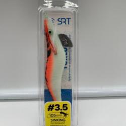 Turlutte lest&eacute; SERT 10,5 cm sinking plongeant orange z&egrave;bre