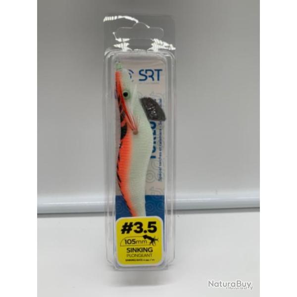 Turlutte lest� SERT 10,5 cm sinking plongeant orange z�bre