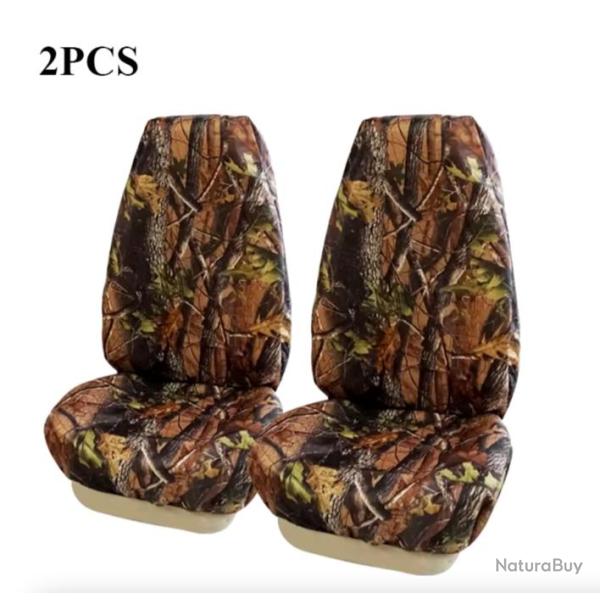 Housse de Sige de Voiture Universelle Impermable - Protecteur de Sige pour Chasse, Camping 2PCS