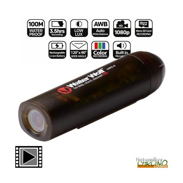 Cam�ra Subaquatique Water Wolf 2.0 1080p