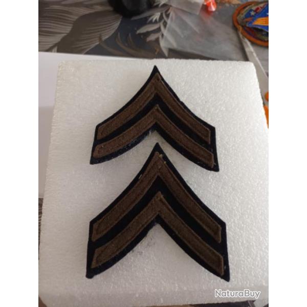 Grades arm�e us CAPORAL FEUTRE ww2 ORIGINAL