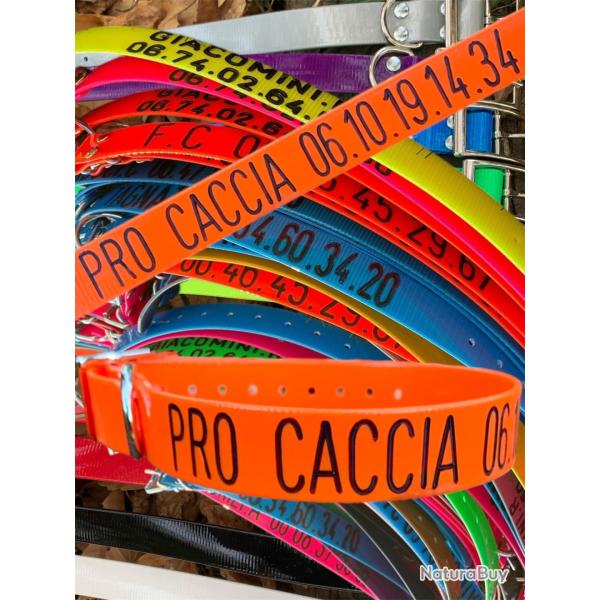 10 Achet�s + 1 OFFERT ! Collier chien GRAV� - 60x2,5cm