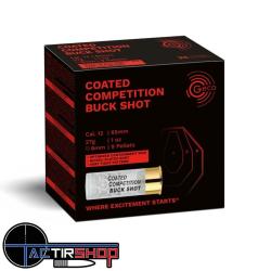 Cartouche GECO Competition Buck Shot 27 gr cal.12/65 , boite de 25