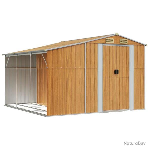 Abri de jardin cabane cabanon maison de stockage remise ext�rieur hangar outils robuste clair 277 x