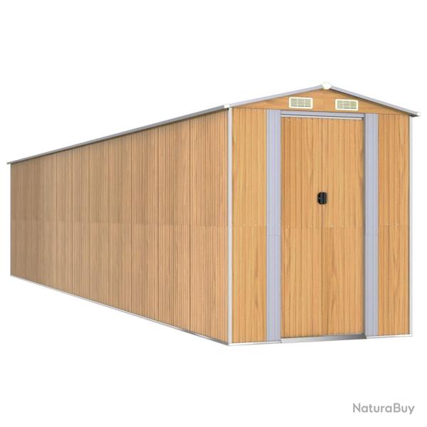 Abri de jardin cabane cabanon maison de stockage remise extrieur hangar outils robuste clair 192 x