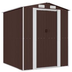 Abri de jardin cabane cabanon maison de stockage remise ext&eacute;rieur hangar outils robuste fonc&eacute; 192 x