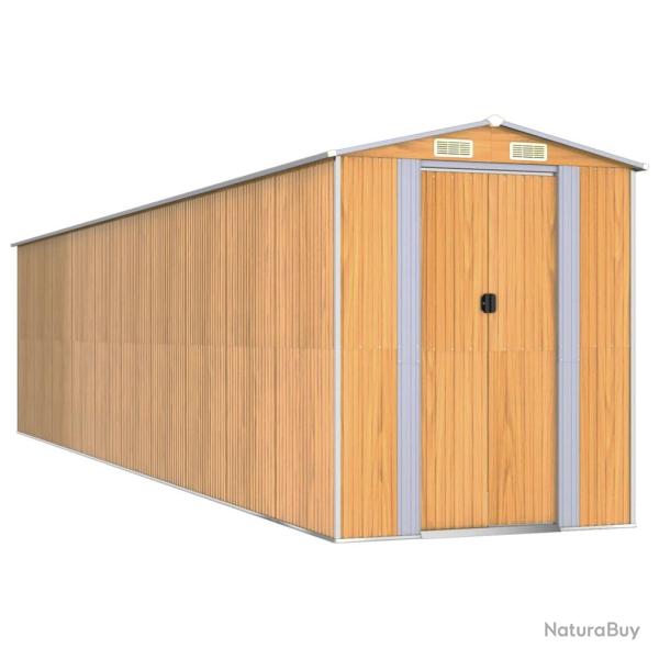 Abri de jardin cabane cabanon maison de stockage remise extrieur hangar outils robuste clair 192 x