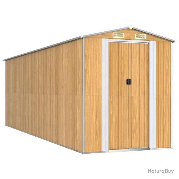 Abri de jardin cabane cabanon maison de stockage remise ext�rieur hangar outils robuste clair 192 x