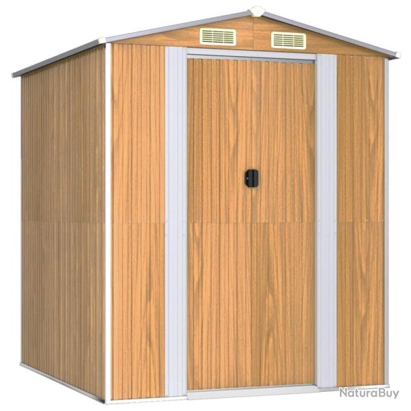 Abri de jardin cabane cabanon maison de stockage remise ext�rieur hangar outils robuste clair 192 x