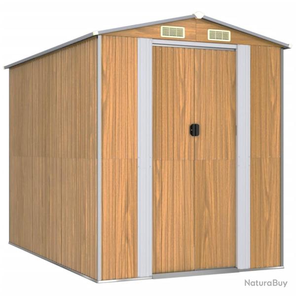 Abri de jardin cabane cabanon maison de stockage remise ext�rieur hangar outils robuste clair 192 x
